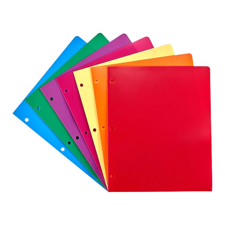 2-Pocket Plastic Folders