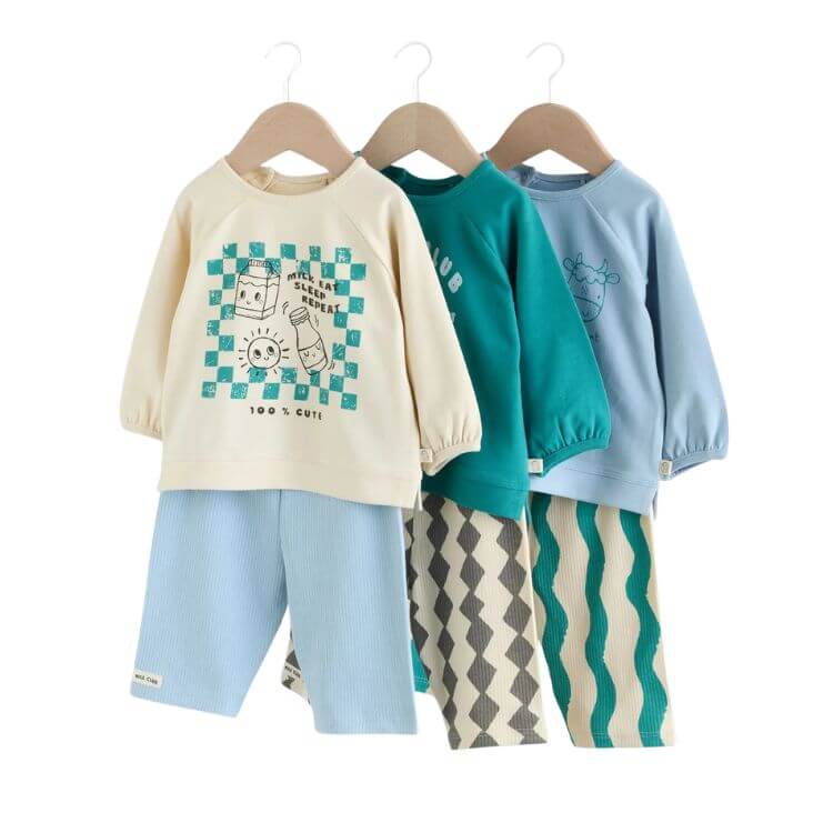 6-Pack Milk Club Assorted Sweatshirts & Leggings Set