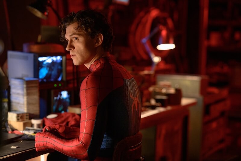 peter parker spider-man without mask on