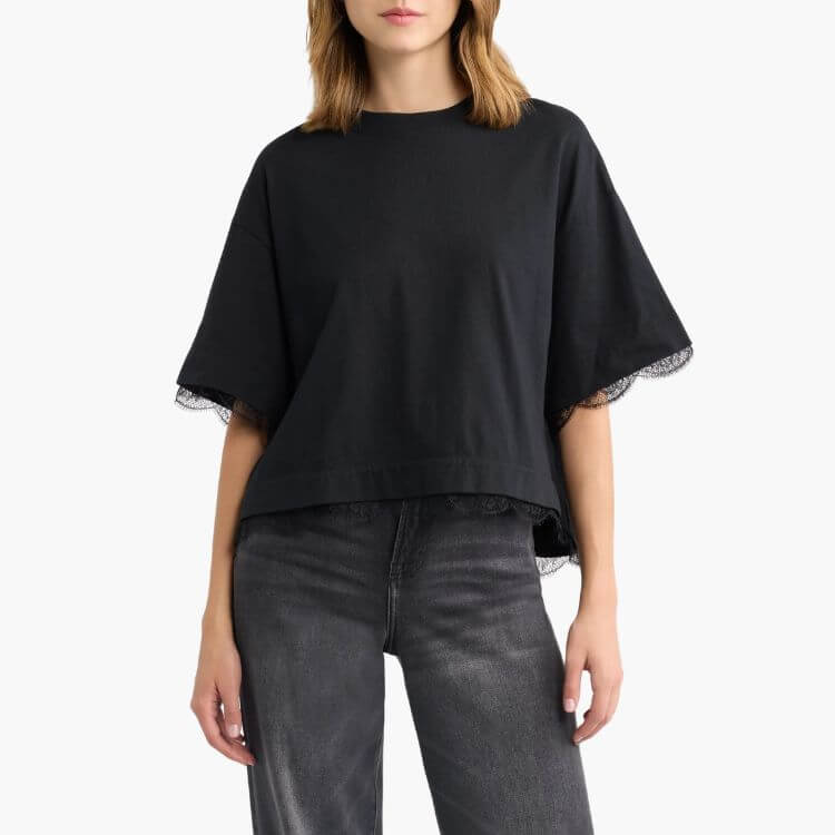 Nia Lace Trim T-Shirt