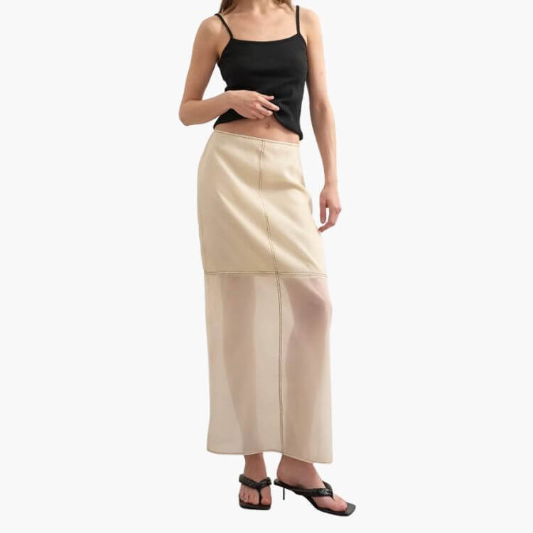Sheer Maxi Skirt