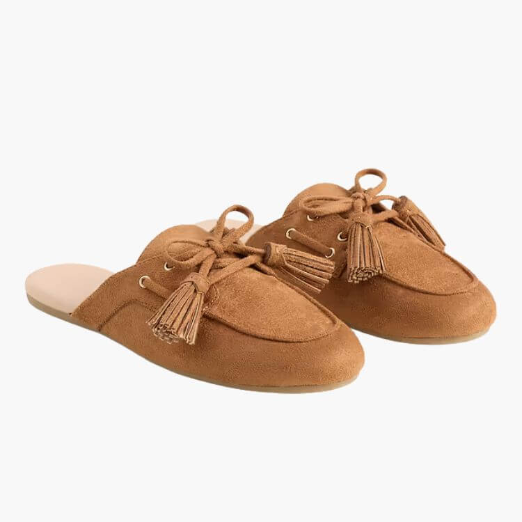 Suede Moc Mules