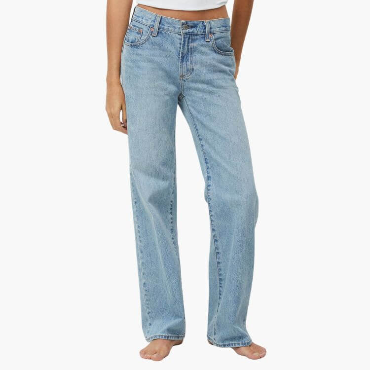 The Farrah Low Rise Wide Jean