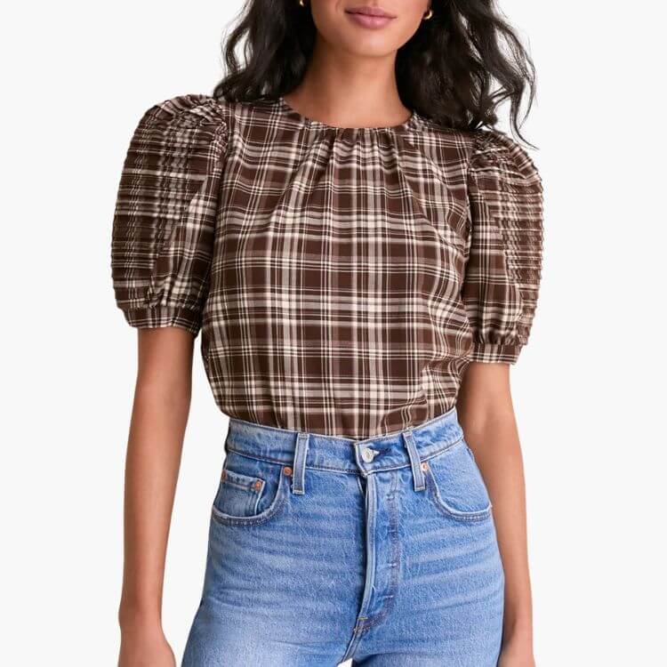 Plaid Blouse