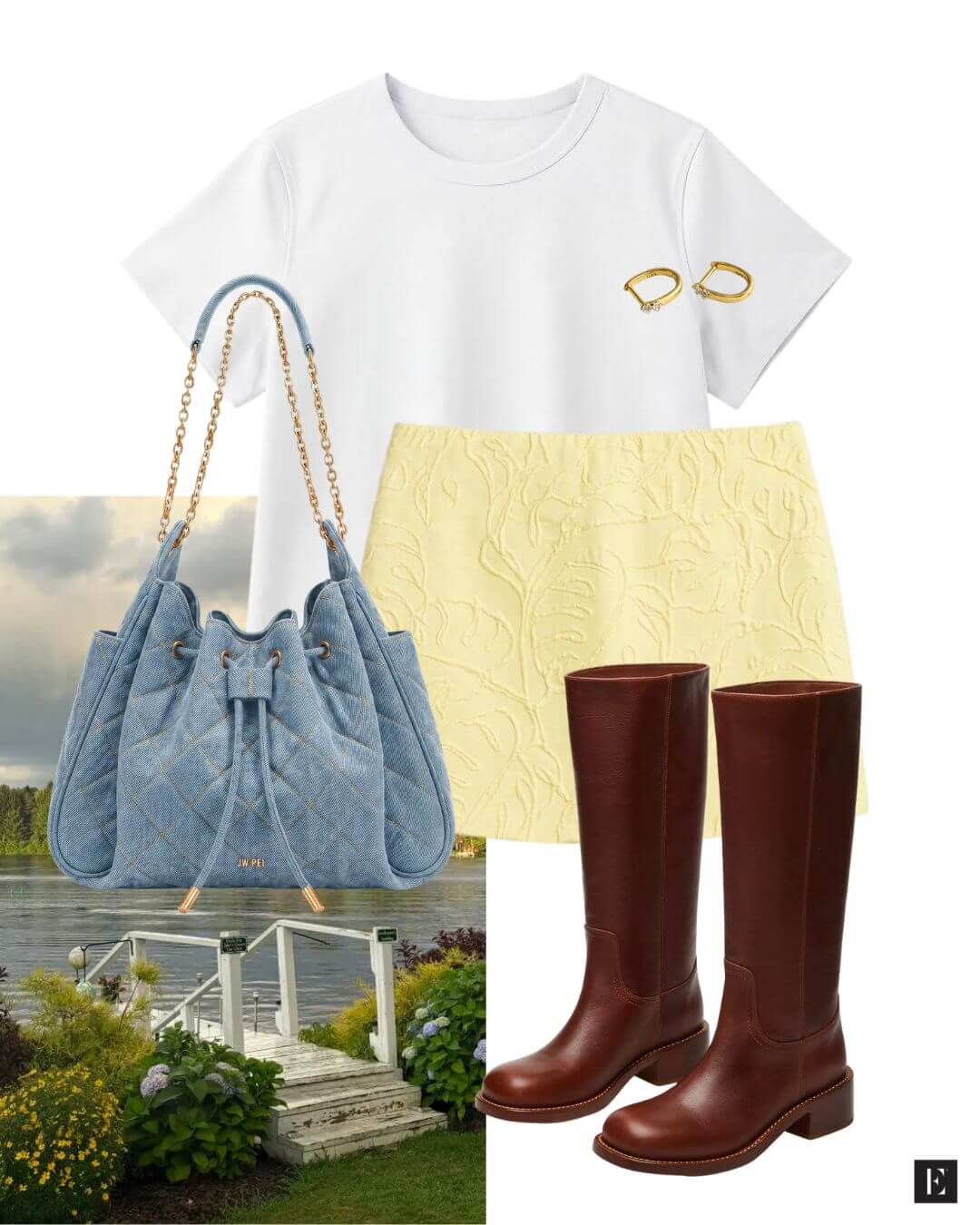 Annie's Sterling Point outfit with yellow skirt