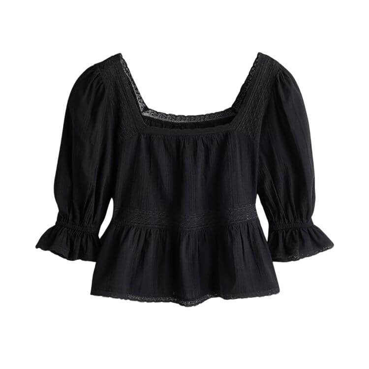 eyelet lace blouse for fall