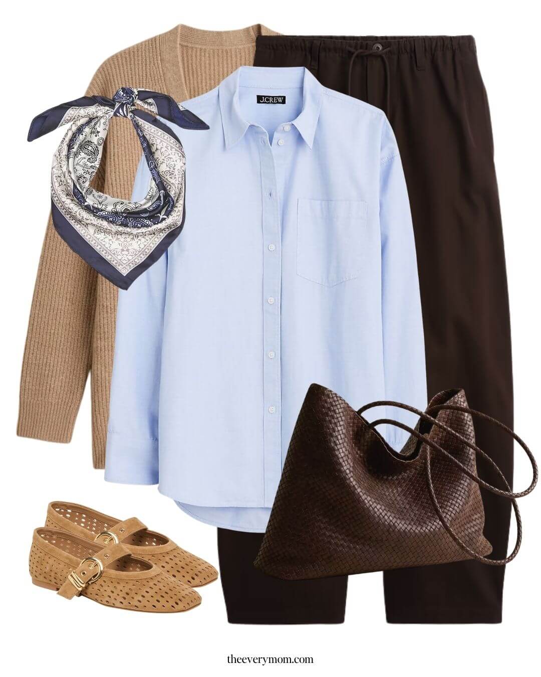 fall outfit idea for meeting the teacher or work wear for moms in the fall