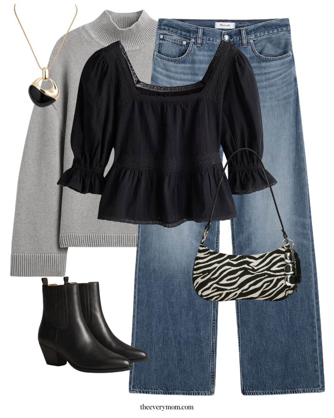 fall date night outfit idea for moms