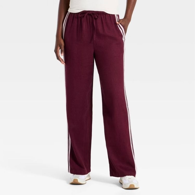 Sporty Linen Pull on Pant