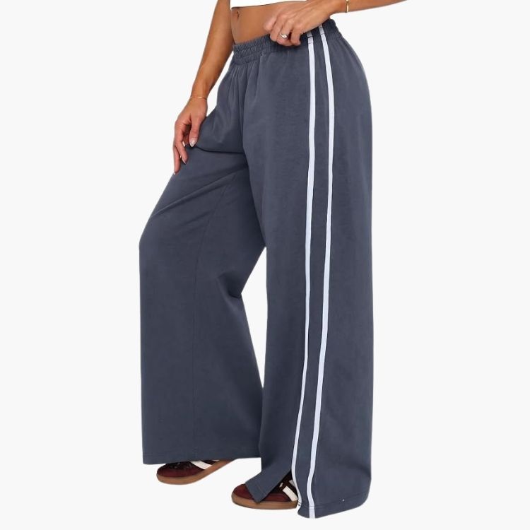 Double Stripe Wide Leg Pants
