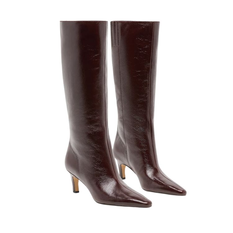 Jazmin Boots Black Cherry Leather