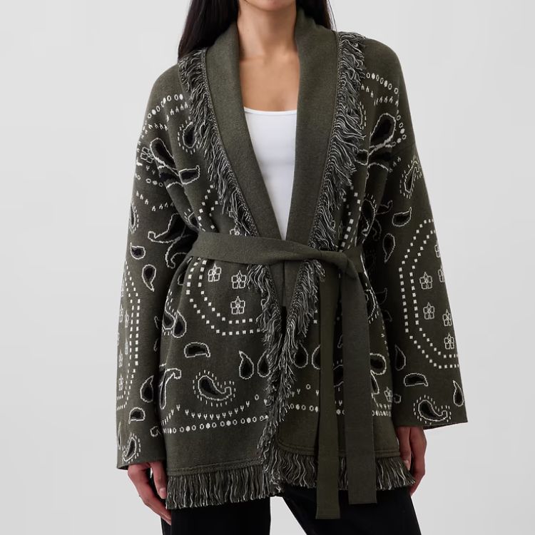 Fringe Shawl Cardigan