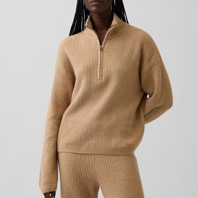 CashSoft Oversized Half-Zip Pullover