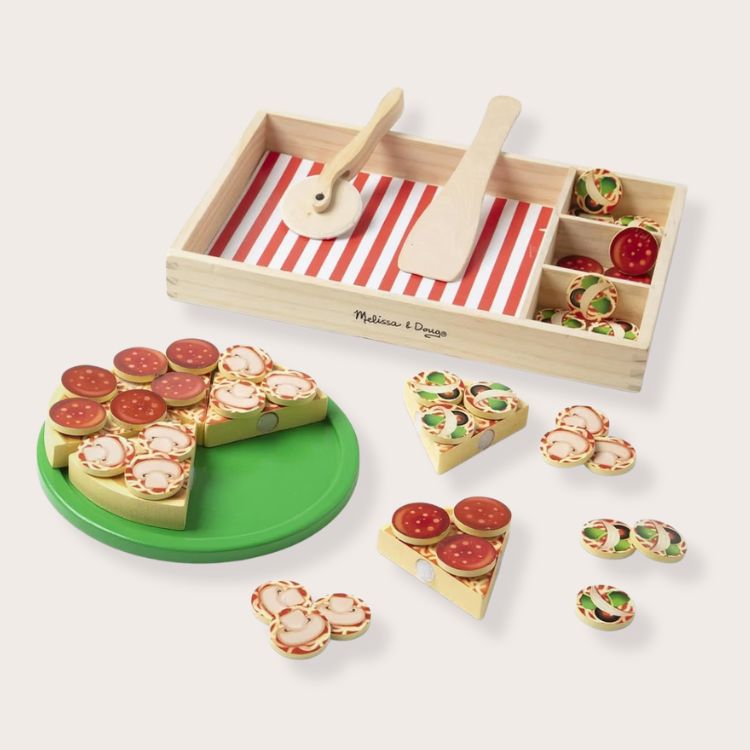 Wooden Pizza Party Play Set