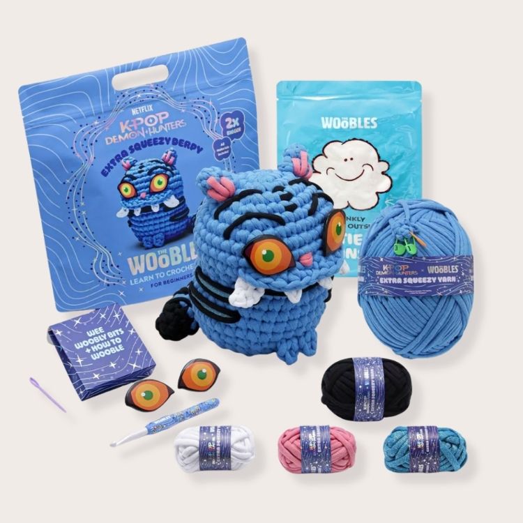 <i>KPop Demon Hunters</i> Derpy Tiger Crochet Set