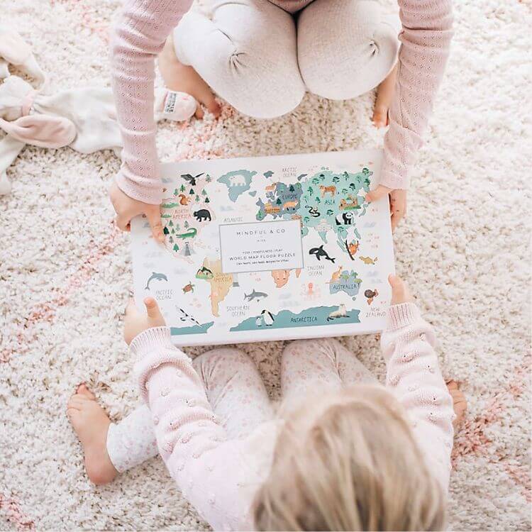 World Map Floor Puzzle