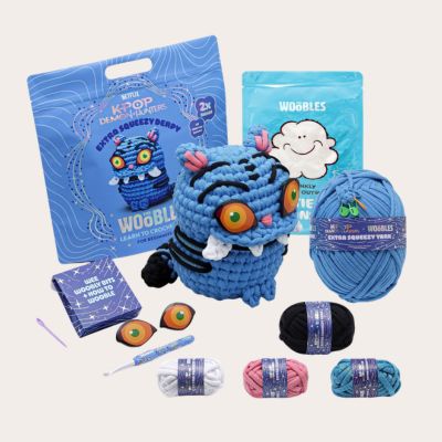 Derpy Tiger Woobles Beginner Crochet Set