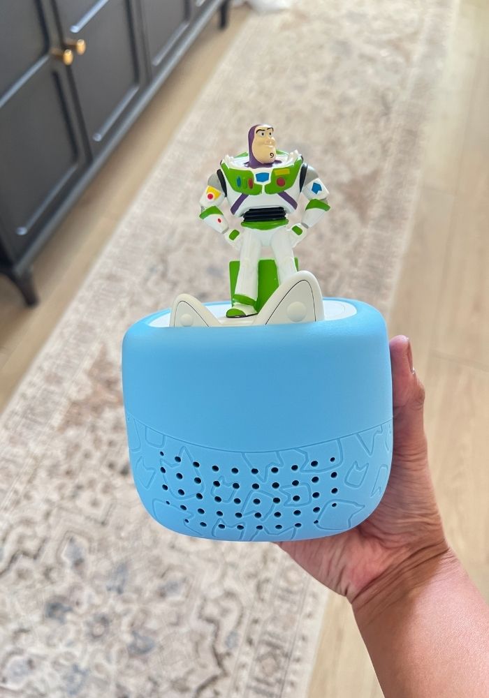 toniebox lite with buzz toy story figurine