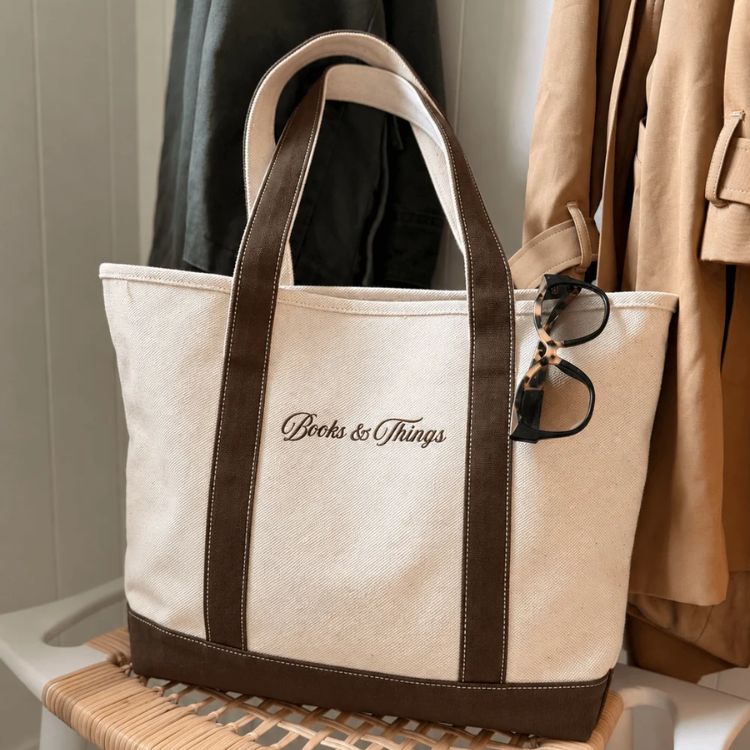 Books & Things Zippered Tote