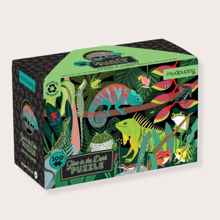 Frogs & Lizards Glow-in-the-Dark Puzzle
