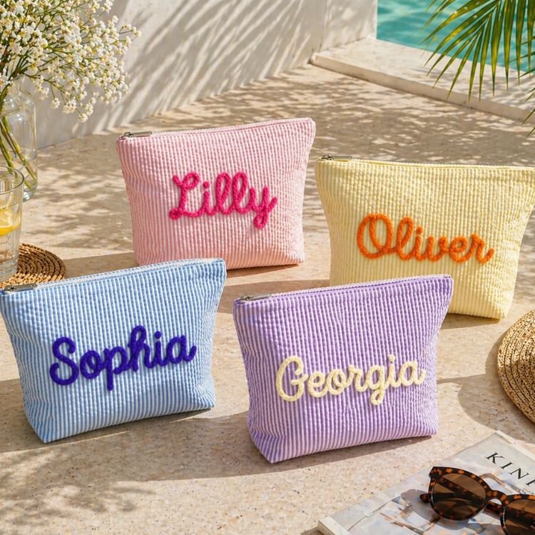 Personalized Seersucker Bag