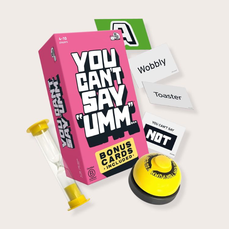 You Can't Say Um Party Game for Kids