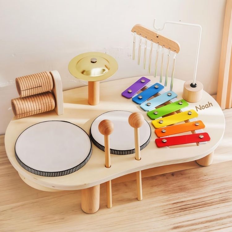 Custom Wooden Music Activity Table