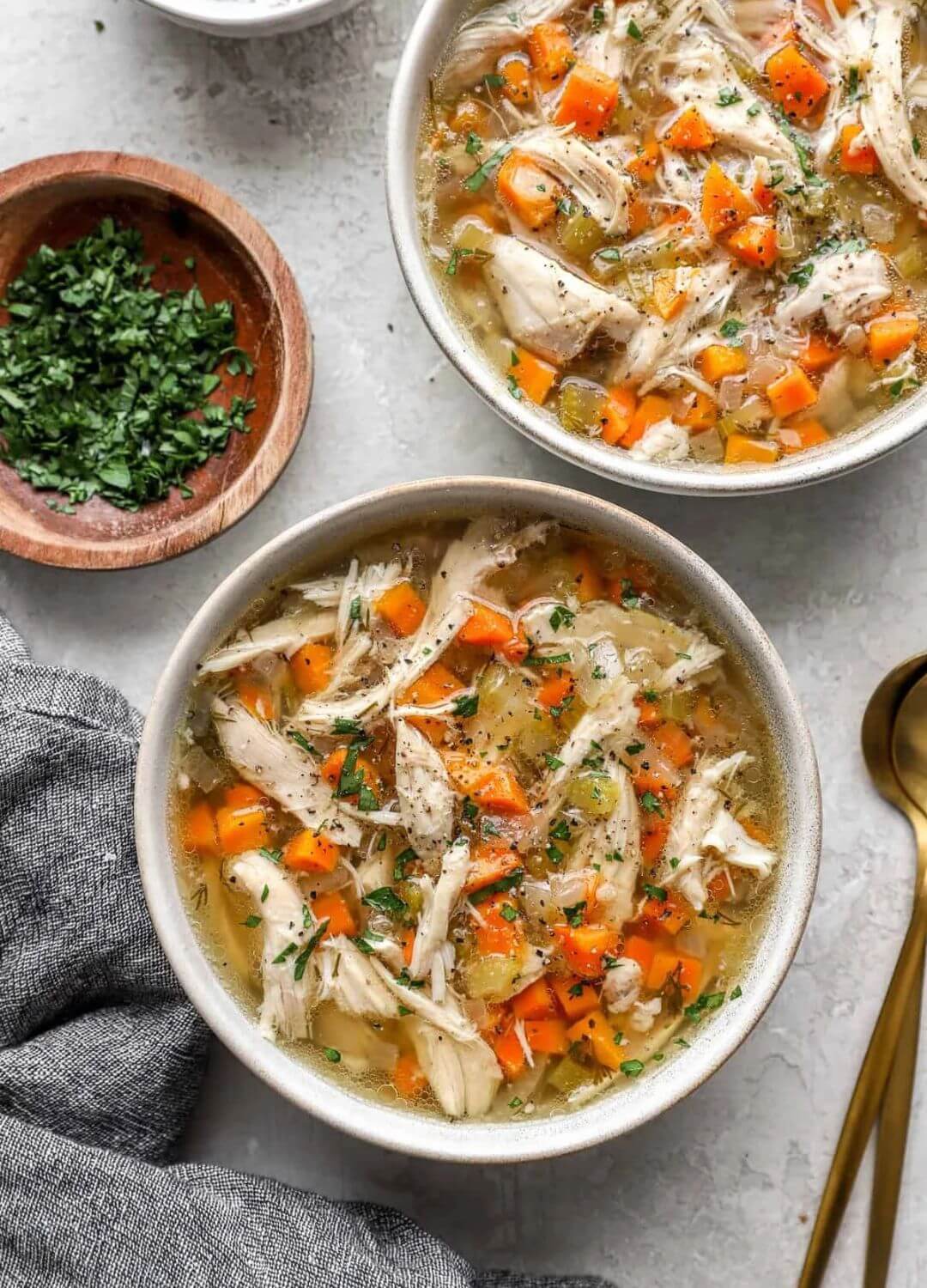 instant pot chicken noodle soup dump dinners