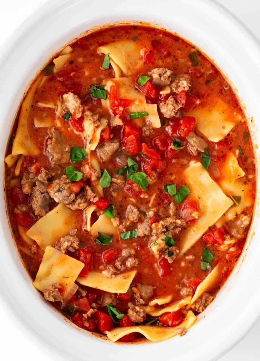 lasagna soup dump dinners