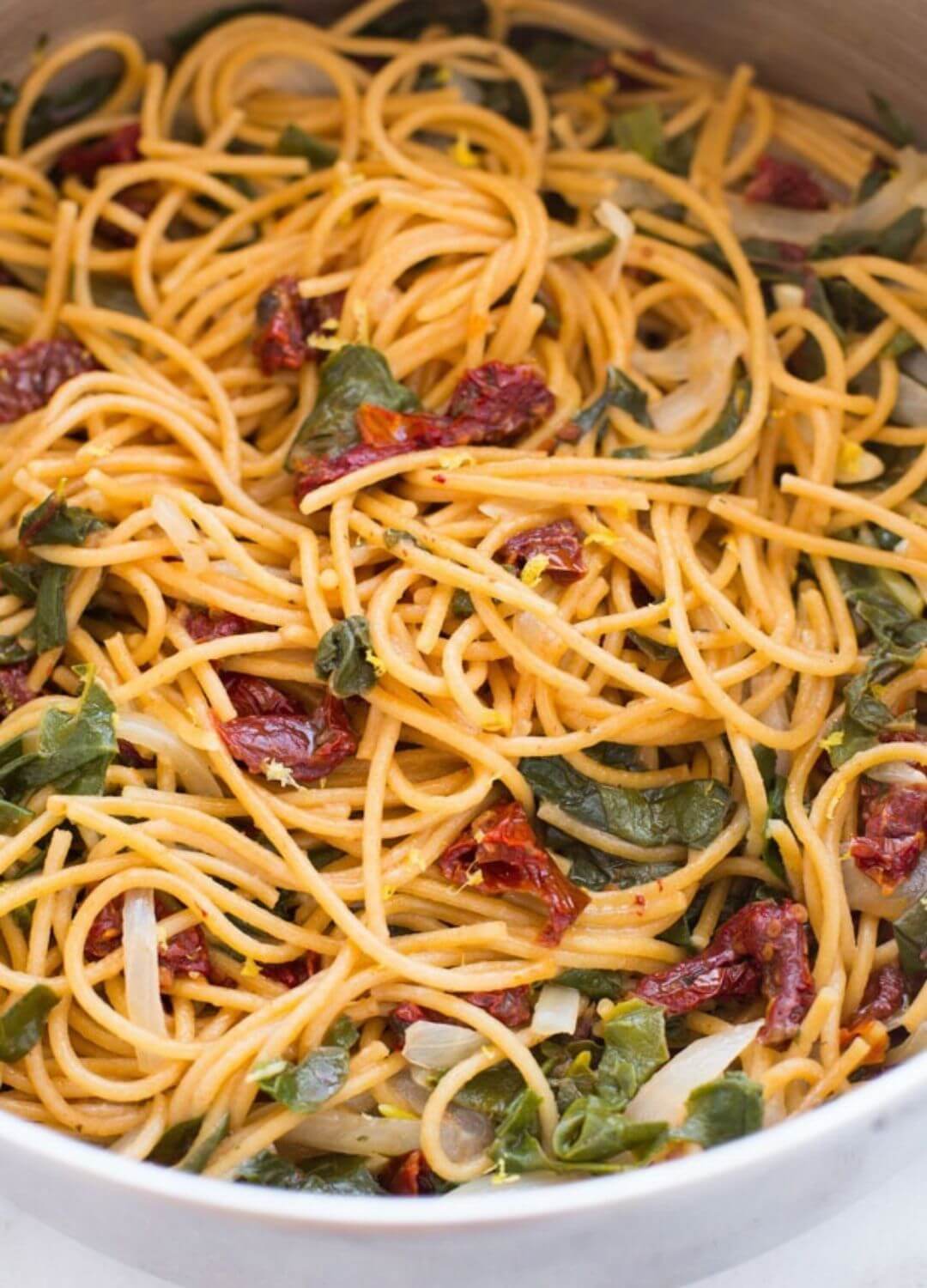 lemon and tomato pasta dump dinners