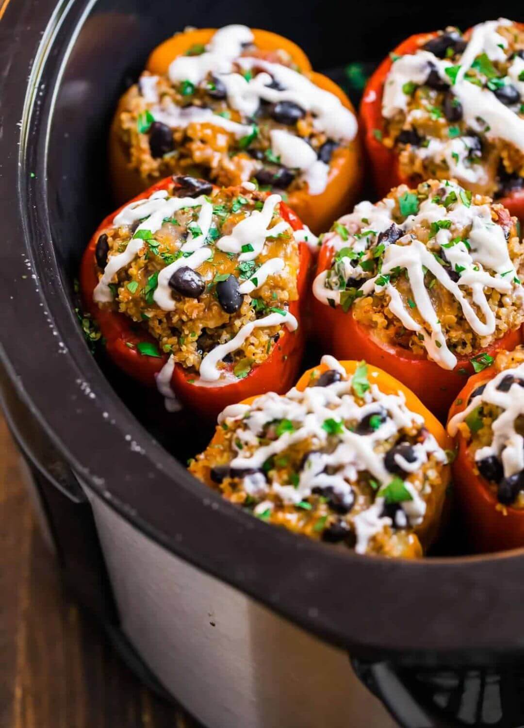 crockpot stuffed peppers dump dinners