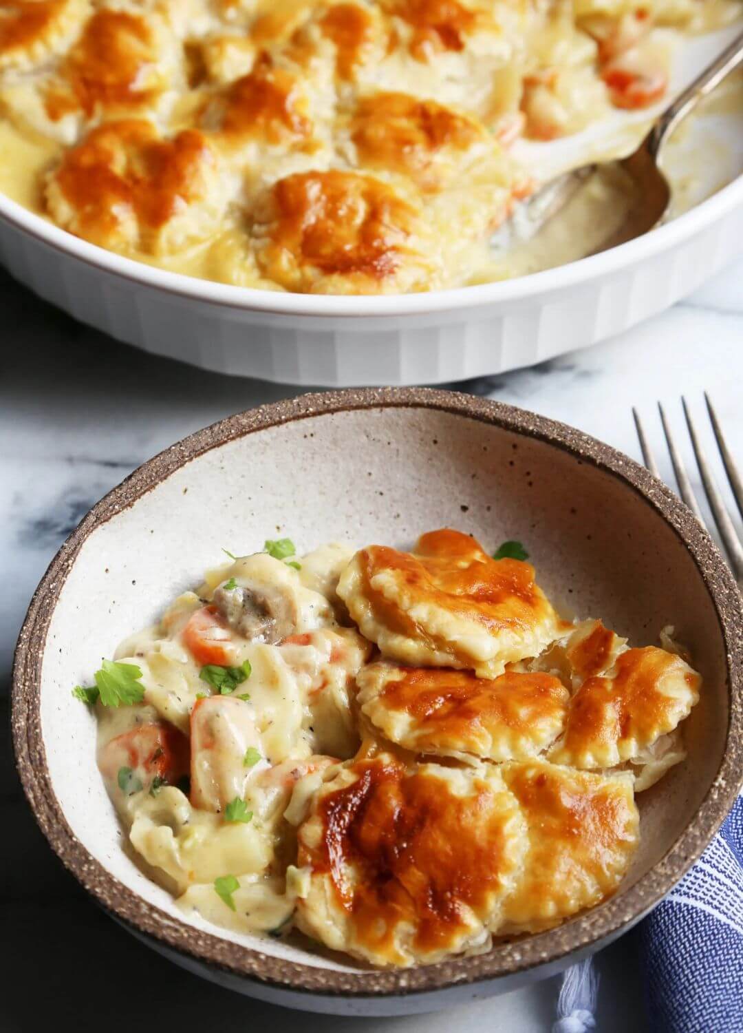 vegetable pot pie dump dinners