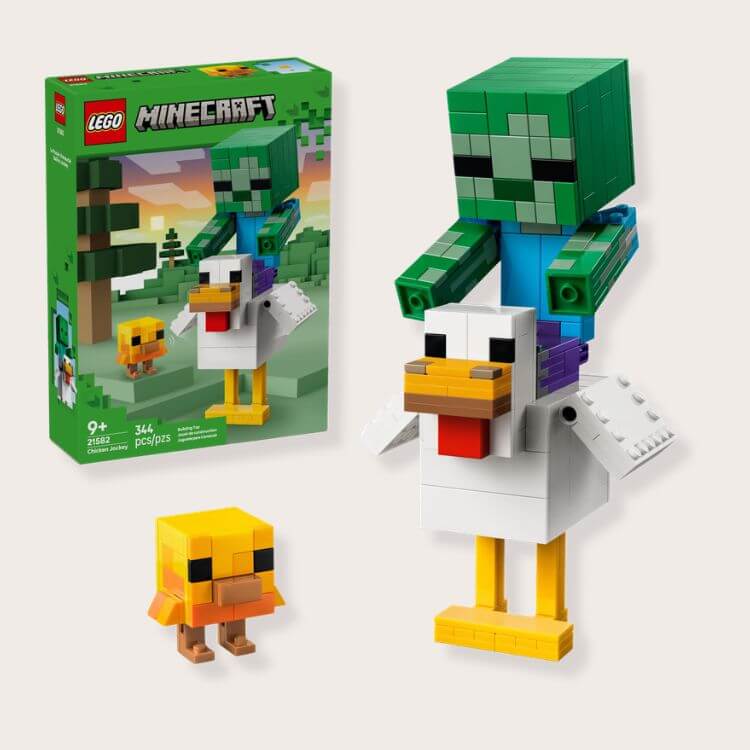 Minecraft Chicken Jockey LEGO Set
