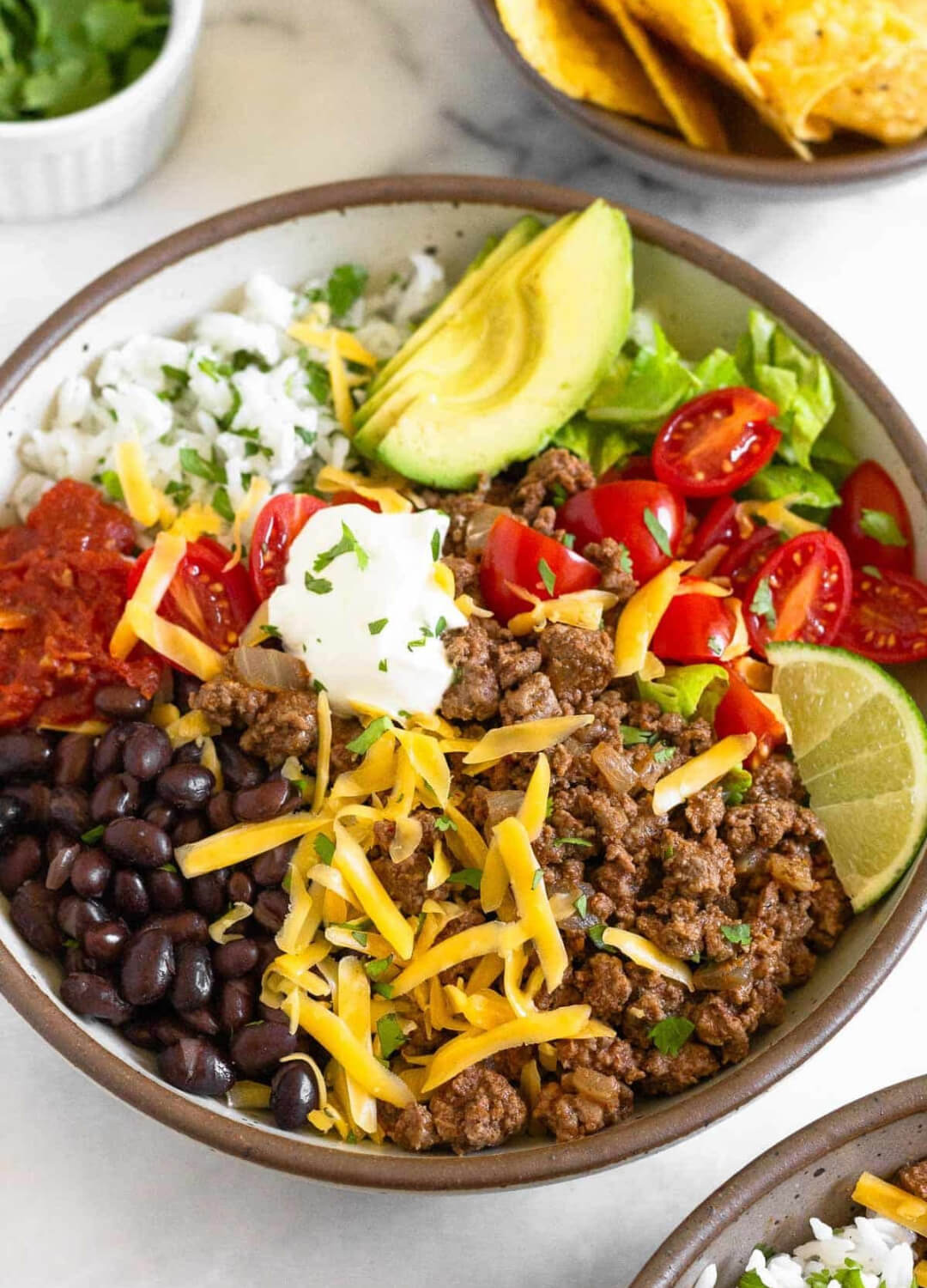 ground beef taco bowl dinner recipes