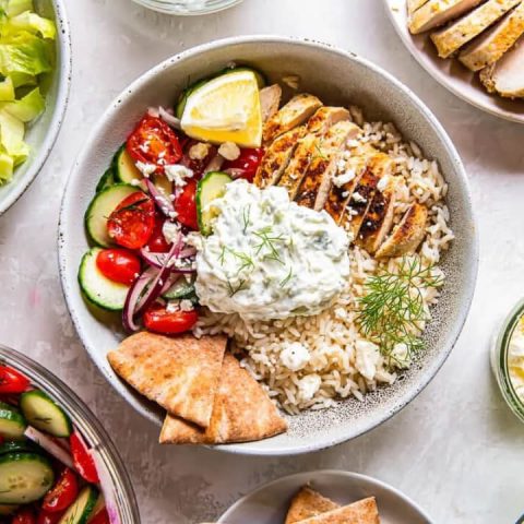 chicken tzatziki bowl dinner recipes