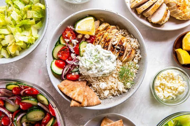 chicken tzatziki bowl dinner recipes