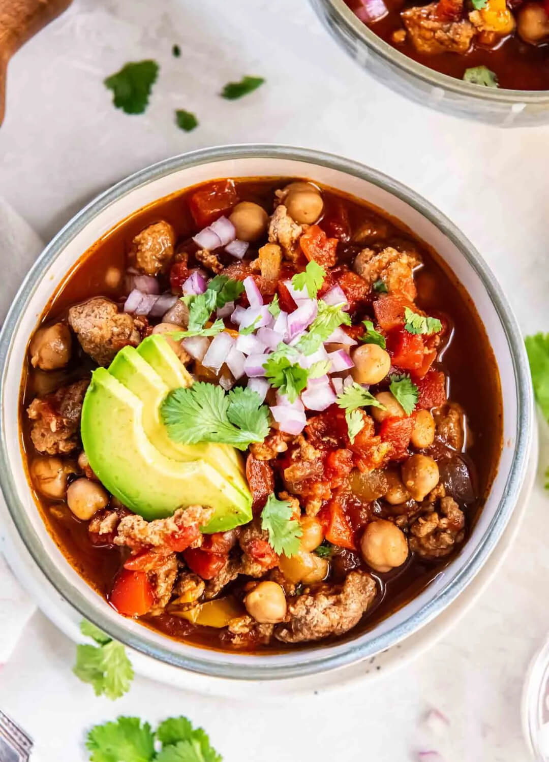 turkey chickpea chili lazy dinners