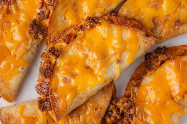 sheet pan cheesy tacos lazy dinners