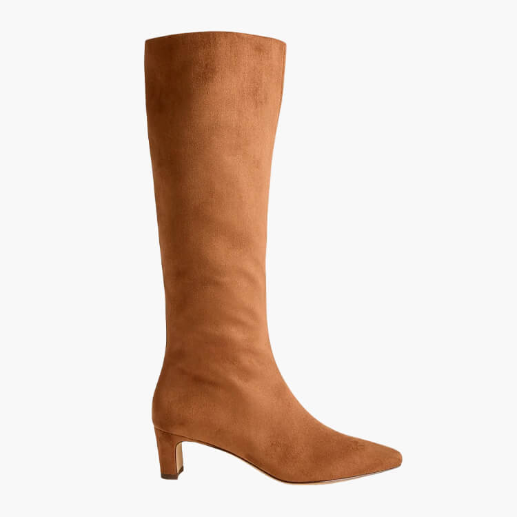 Sueded Snip-Toe Tall Boots