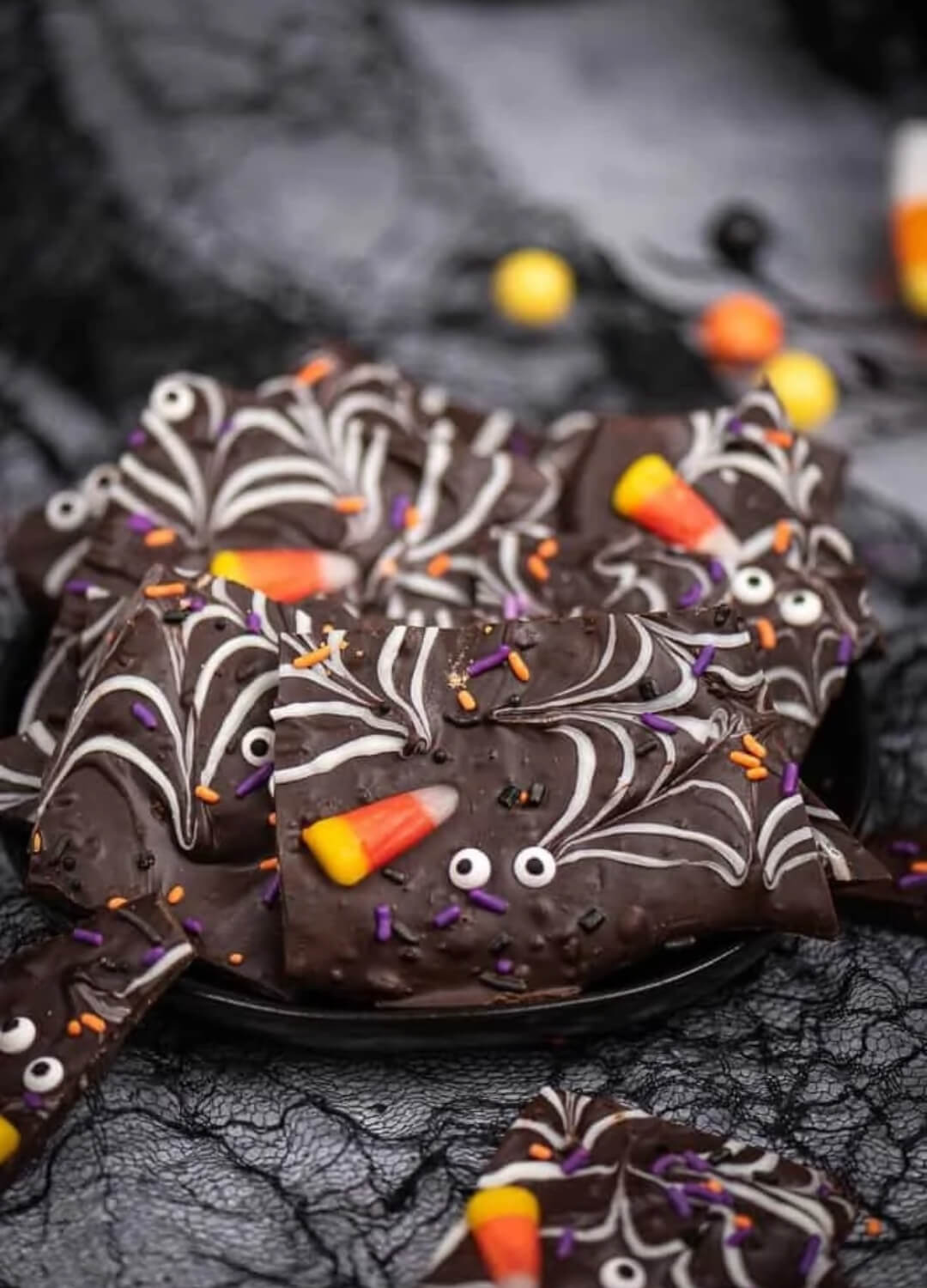 chocolate bark leftover halloween candy recipes