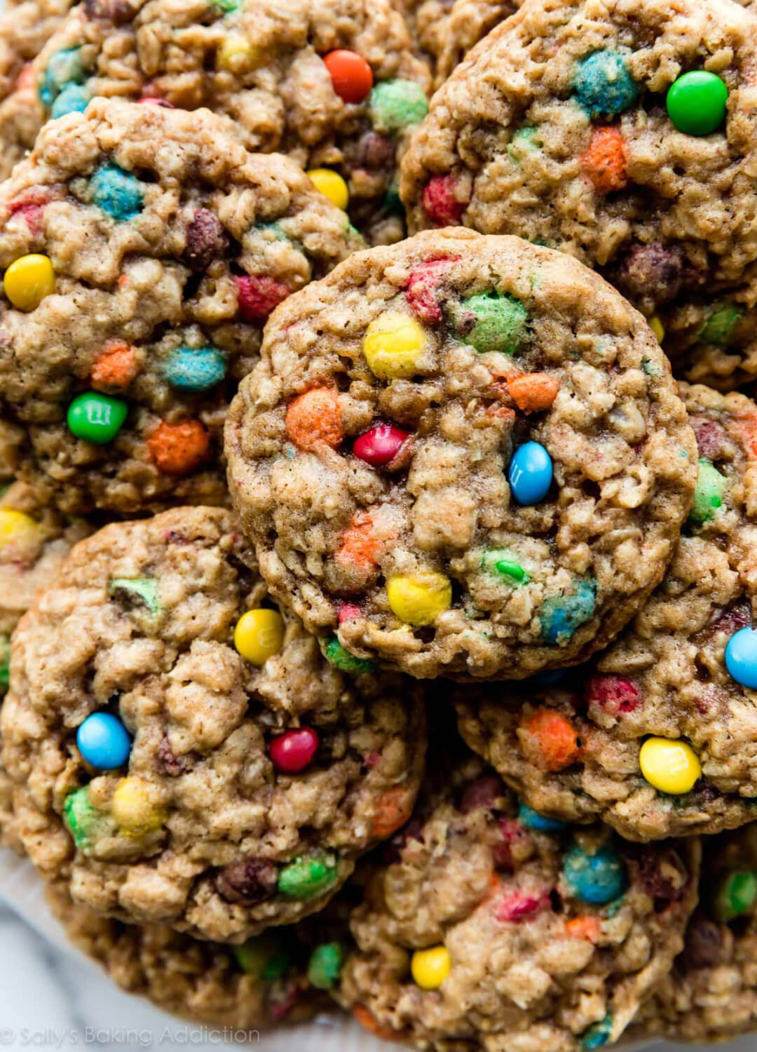 candy oatmeal cookies leftover halloween candy recipes