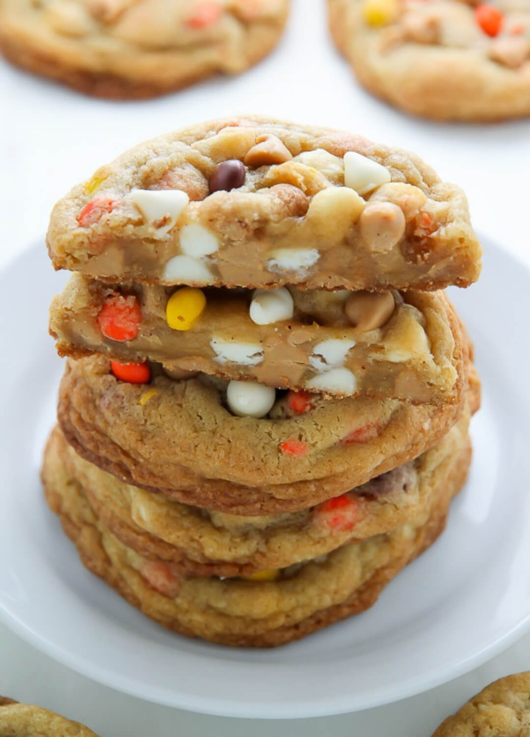 reeses pieces cookies leftover halloween candy recipes