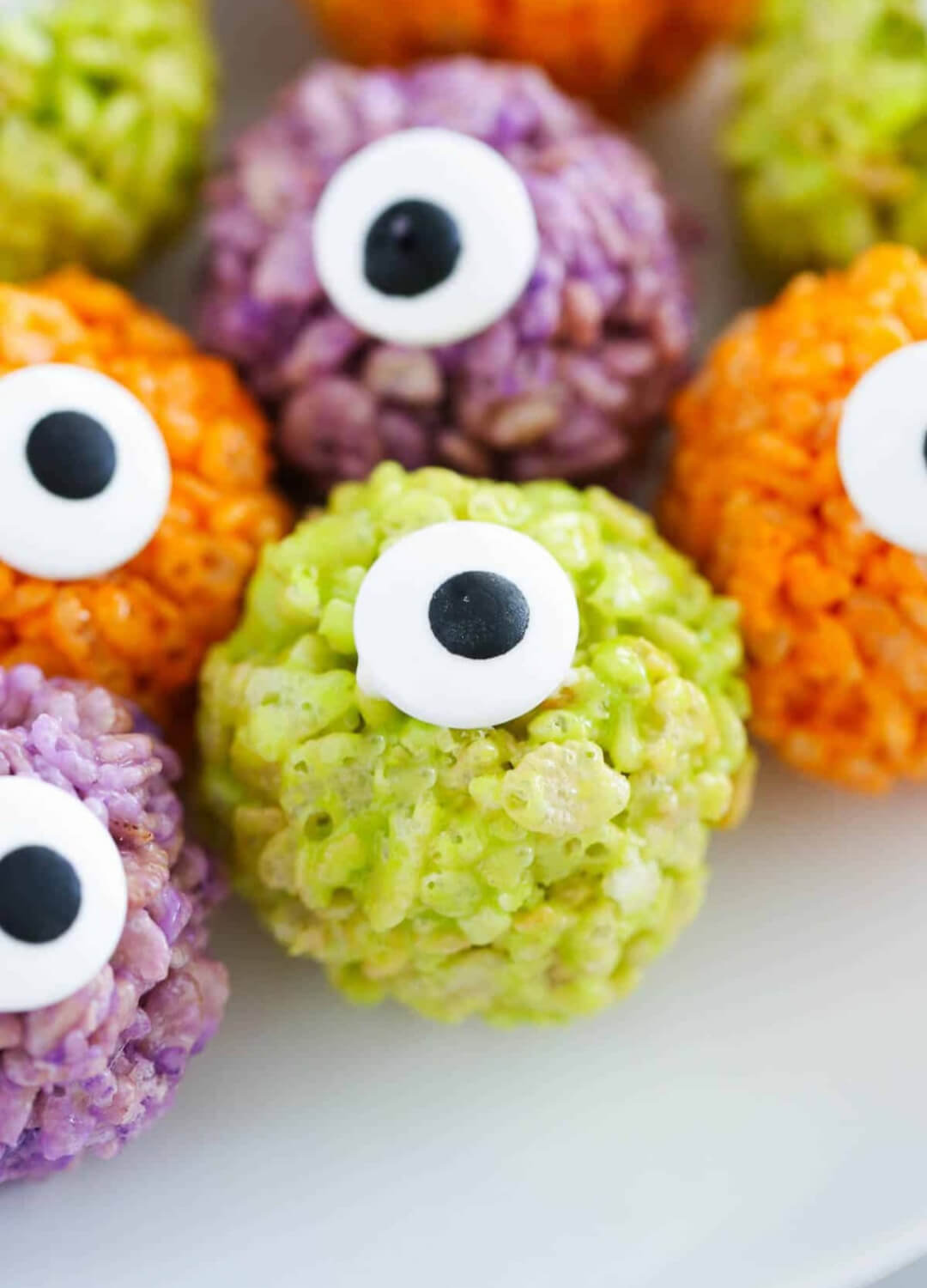 rice krispie balls leftover halloween candy recipes