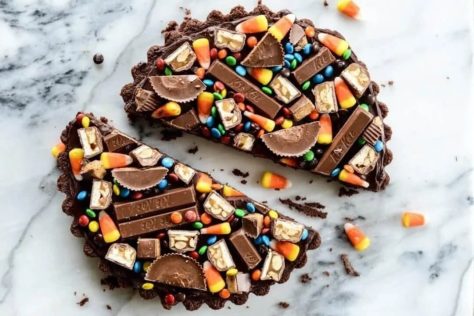 brownie candy bar leftover halloween candy recipes