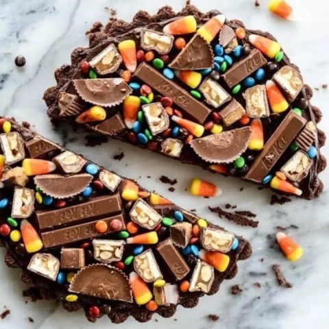 brownie candy bar leftover halloween candy recipes